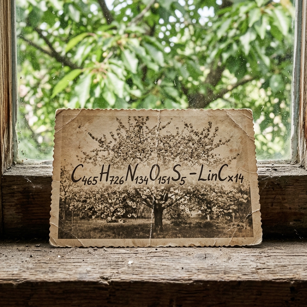 Vintage postcard falling through attic window light over wooden floorboards