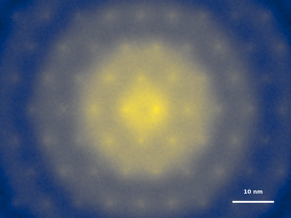 Dissolution of the vault membrane into seamless golden bioluminescent water